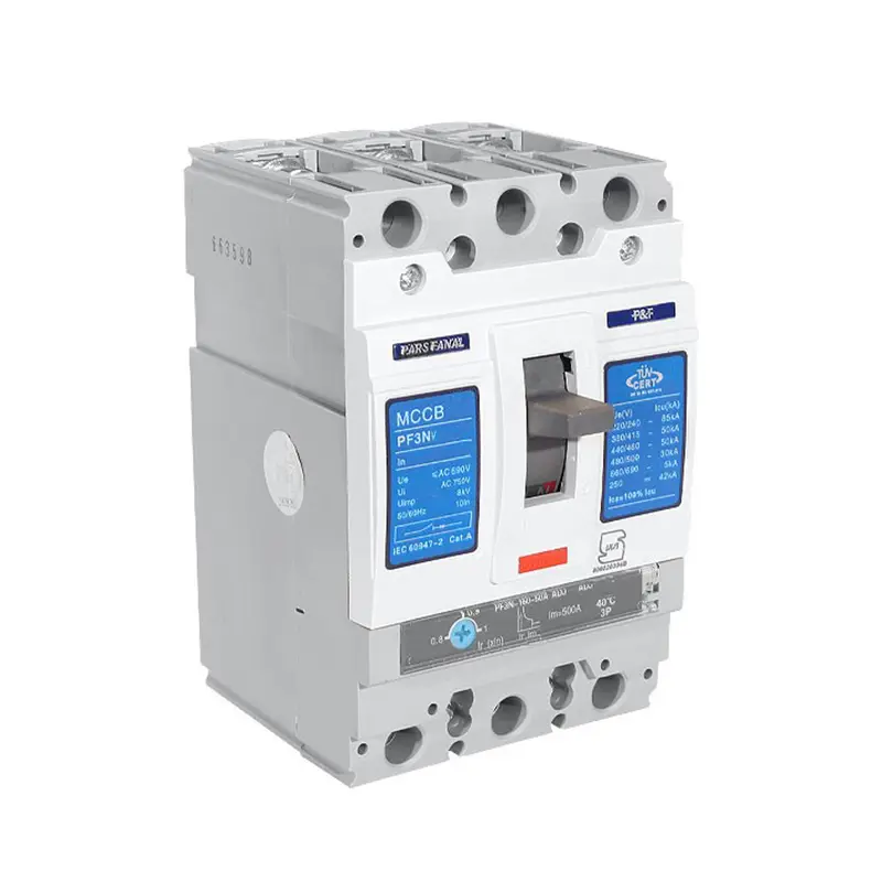 کلید اتوماتیک کامپکت قابل تنظیم مدلهای PF3N و PF3 پارس فانال (Adjustable Series)