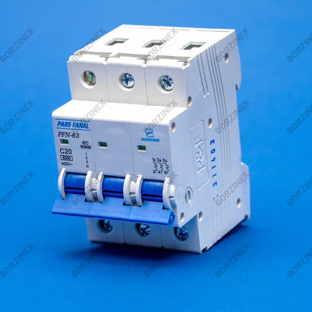 کلید مینیاتوری پارس فانال PFN-63-C20