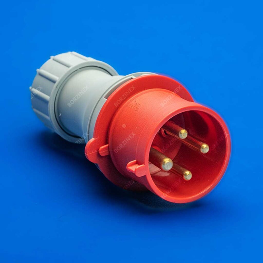 سوکت نری صنعتی 4 پین 32 آمپر PF-264 پارس فانال