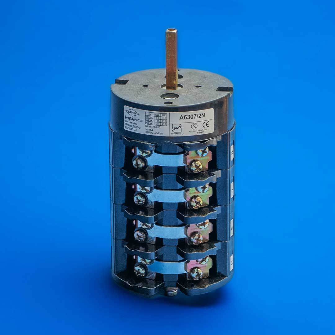 کلید سلکتوری کاوه رده AC-23A مطابق استاندارد IEC